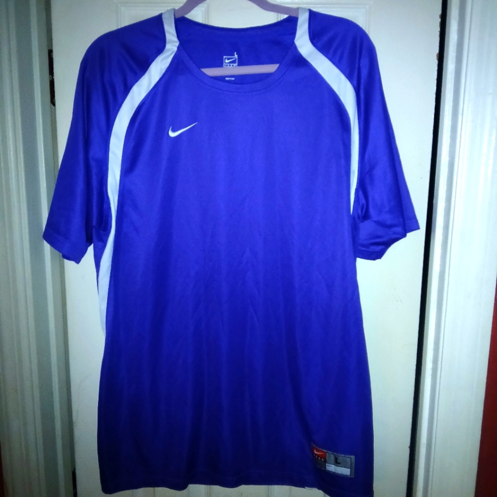 Nike Purple and White Performance Jersey. It Looks Blue In Some Pics But It Purp